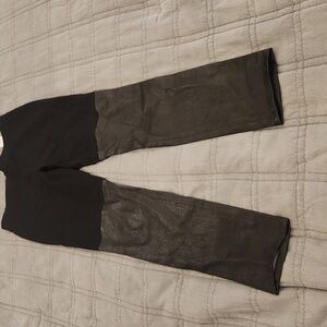 Chic Vince Black Leggings With Lamb Leather Size M!